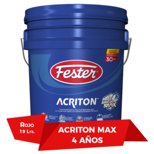 Acriton 4 años Rojo Cubeta