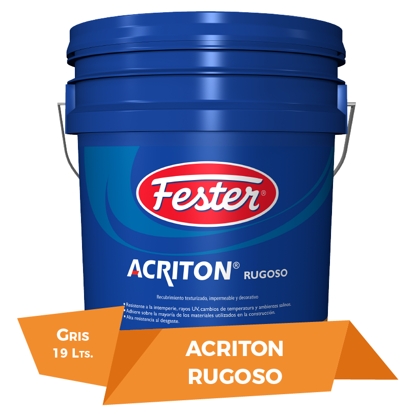 Acriton Rugoso Gris Recubrimiento