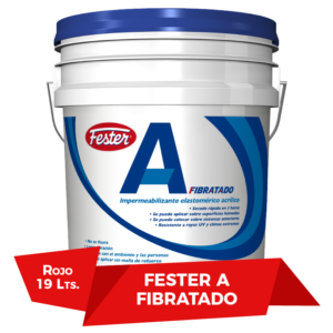 Fester A5 Rojo Fibratado acrilico